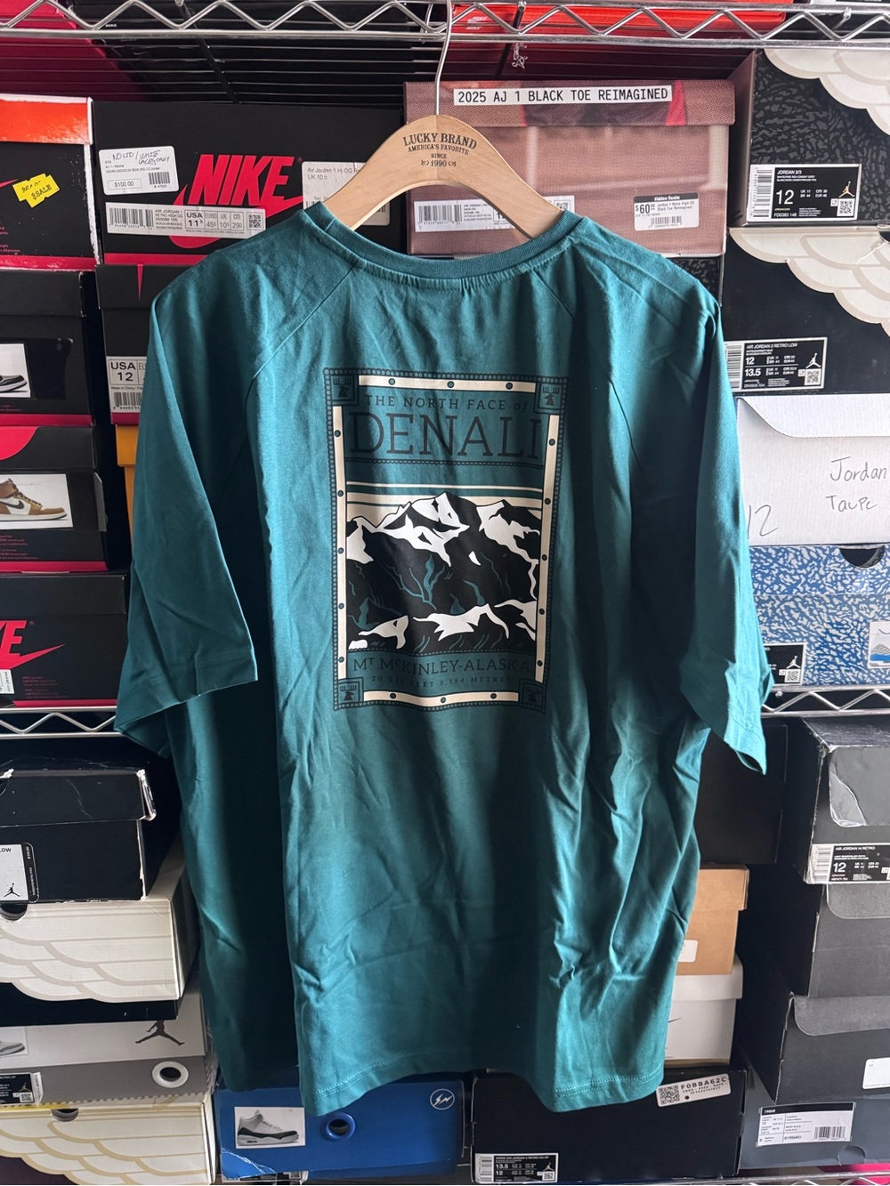The North Face Denali Mountain Graphic Tee - Teal Green
